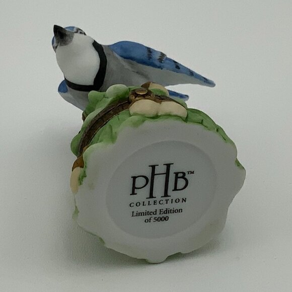 Midwest of Cannon Falls PHB Blue Jay Trinket Box Songbird Series - Picture 8 of 9